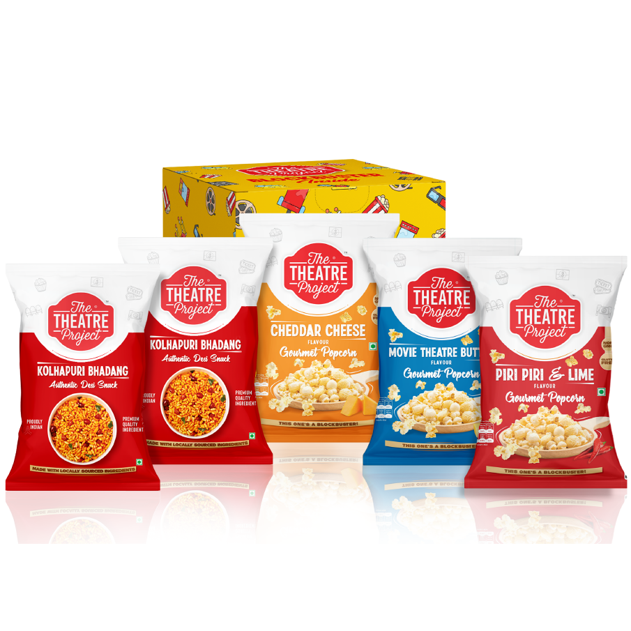 Pop & Tadka - Box of 5 - Popcorn and Kolhapuri Bhadang